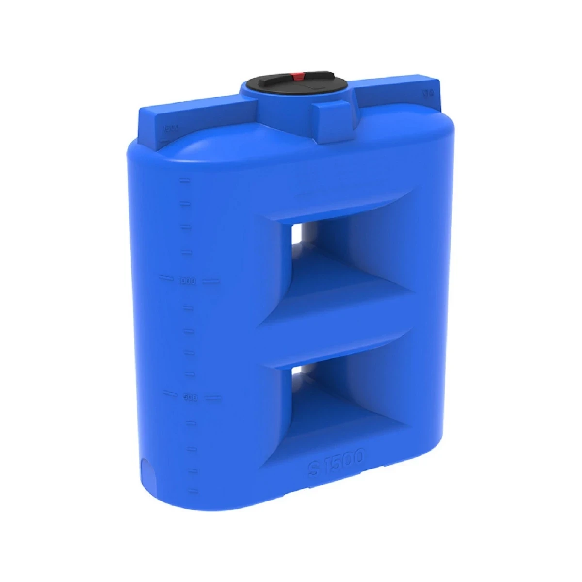 Бак прямоугольный - узкий S 1,5м3 (синяя) 