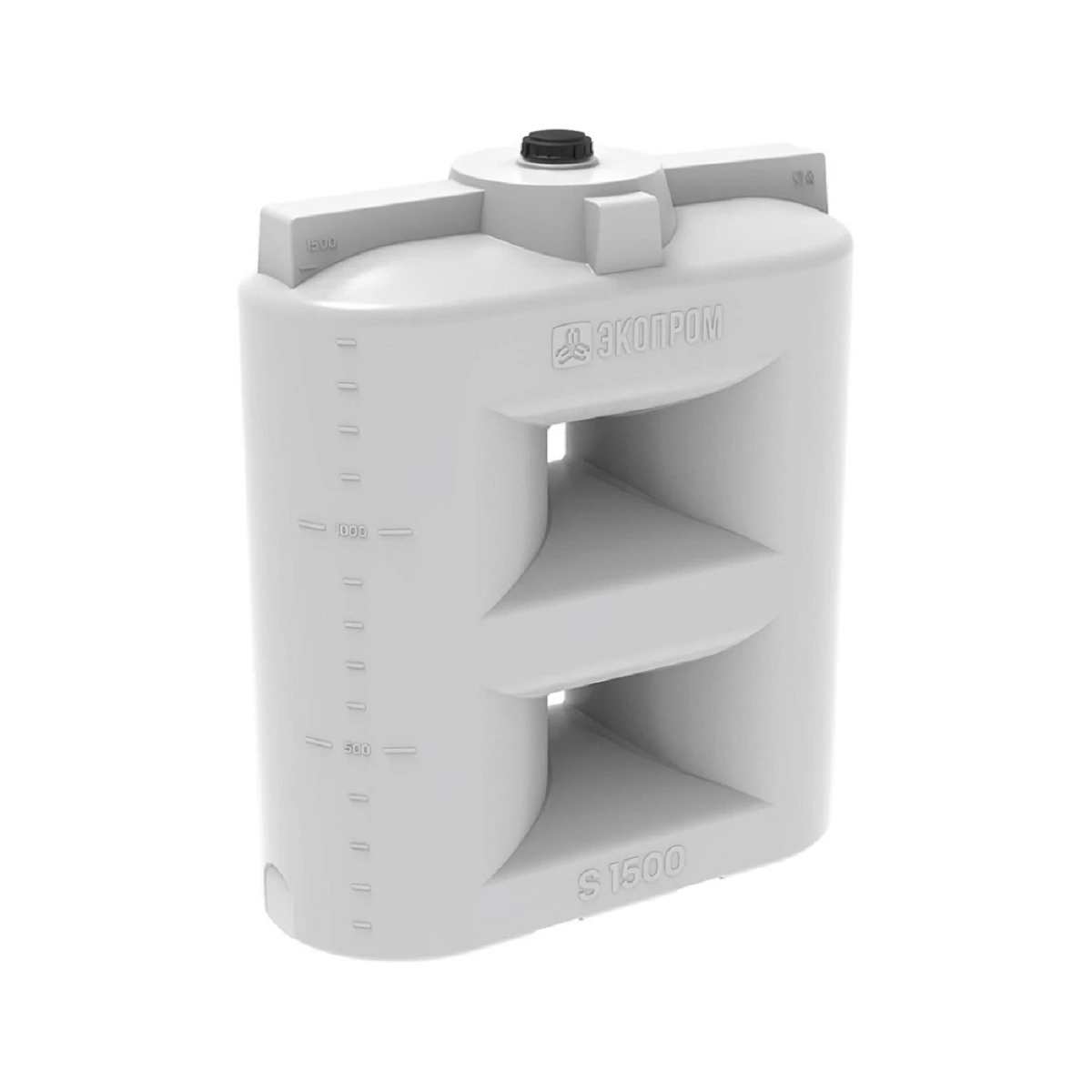 Емкость топливная S 1500 л (белая) 