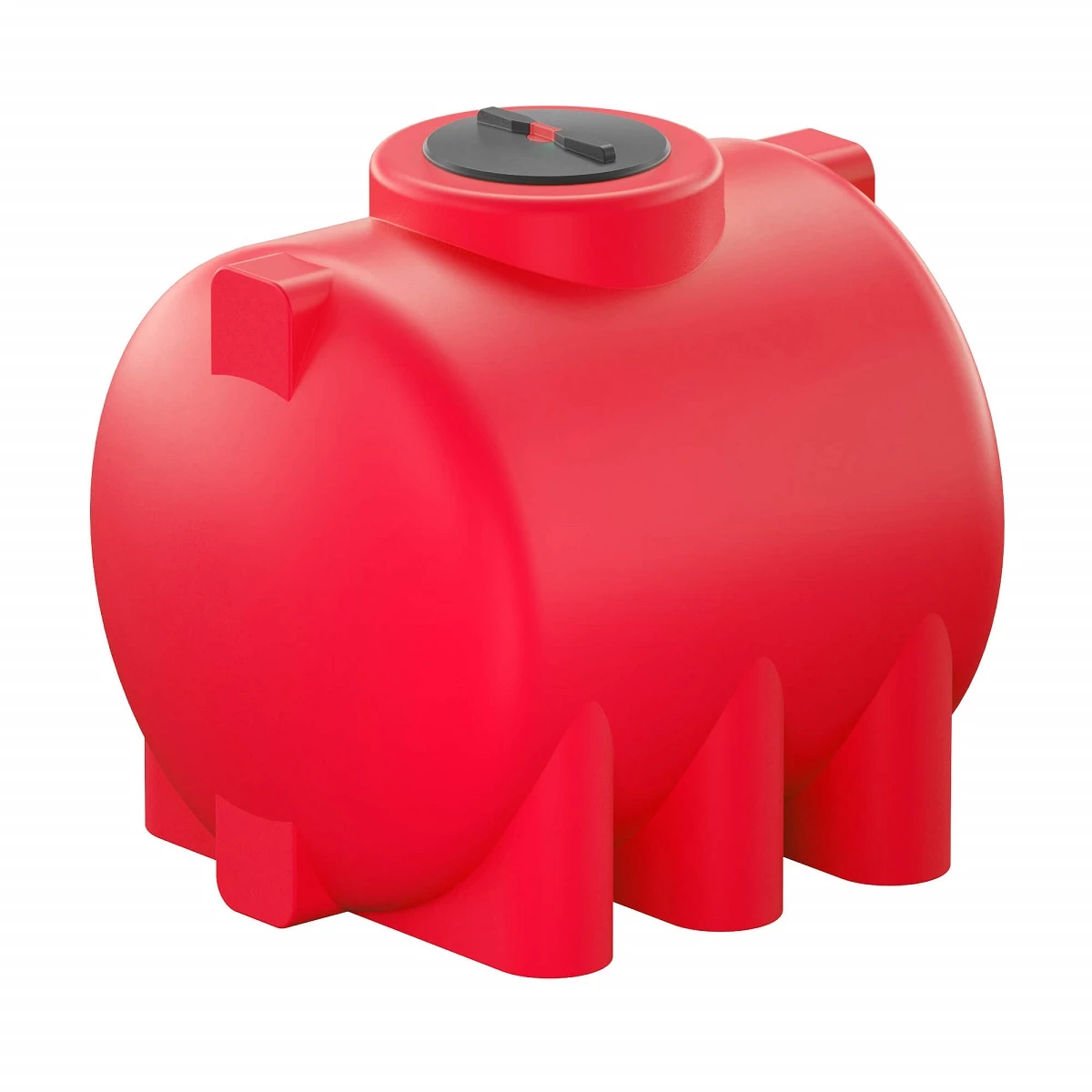 Емкость горизонтальная усиленная GTR 5000 л для КАС (красный) для перевозки удобрений КАС/ЖКУ/СЗР