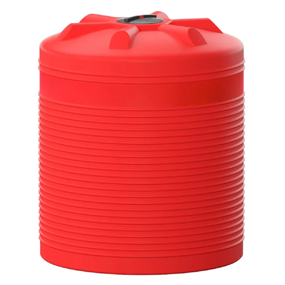 Емкость вертикальная усиленная VER 5000 л для КАС (красный) для хранения удобрений КАС/ЖКУ/СЗР