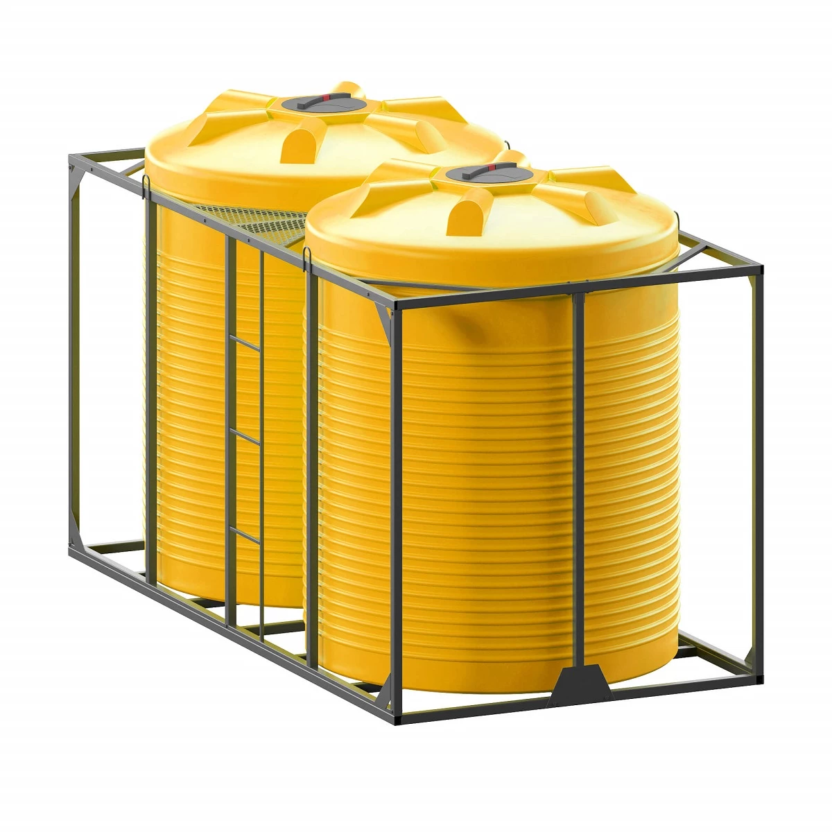 Транспортная кассета VER 5000 х 2 (желтый), для перевозки питьевой воды, химии и т.д.