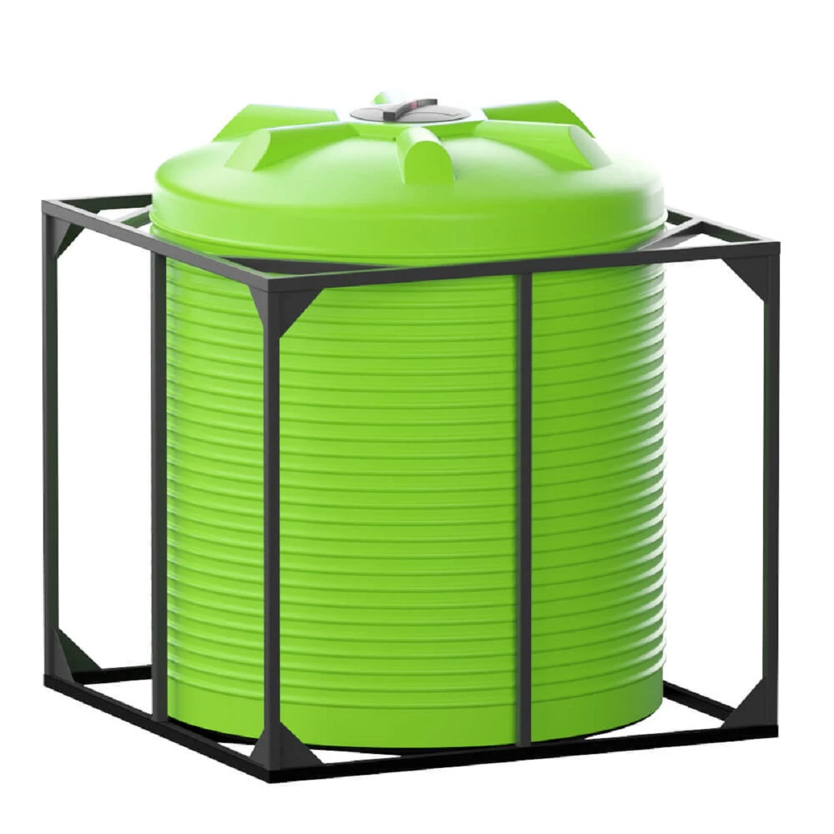 Емкость вертикальная в обрешетке VER 5000 (салатовый) 