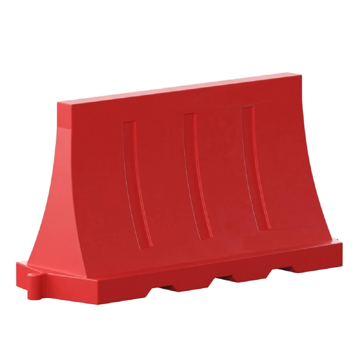 Вкладывающийся дорожный барьер 1.2 м красный для создания мобильных временных ограждений при проведении дорожных работ.