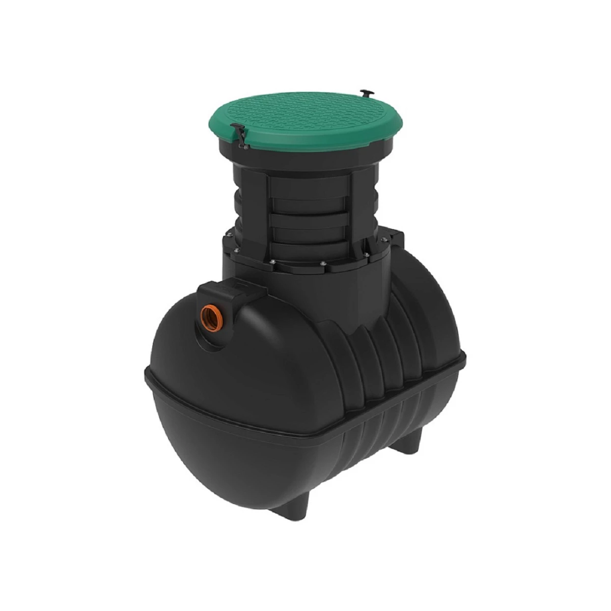 Емкость подземная Rostok G 1.2 м3 с горловиной 600 мм с входом и выходом 110 мм. 