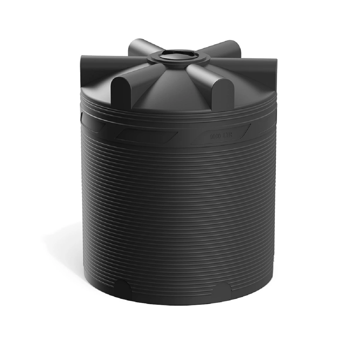 Емкость вертикально-цилиндрическая V 9000 л (черный) 