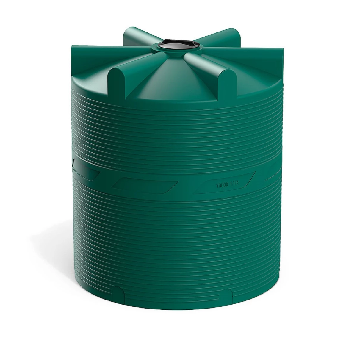 Емкость вертикально-цилиндрическая V 10000 л (зеленый) 
