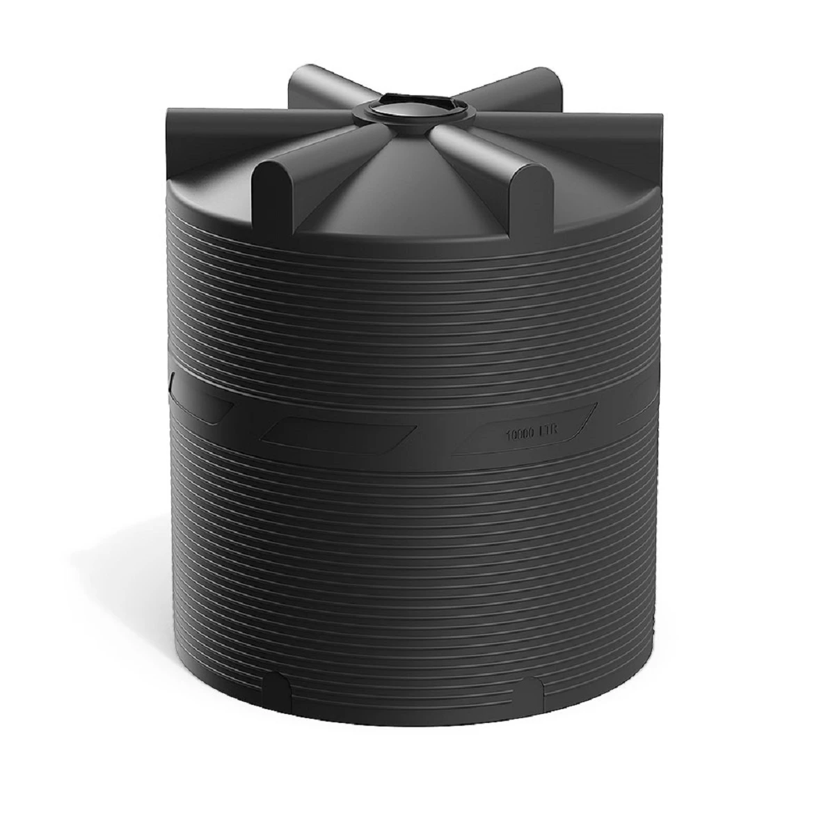 Емкость вертикально-цилиндрическая V 10000 л (черный) 