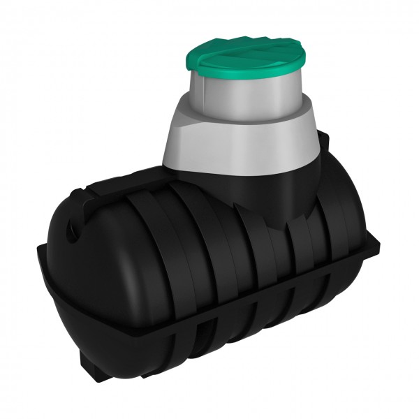 Емкость топливная подземная Rostok U 2 м3 (черная) 