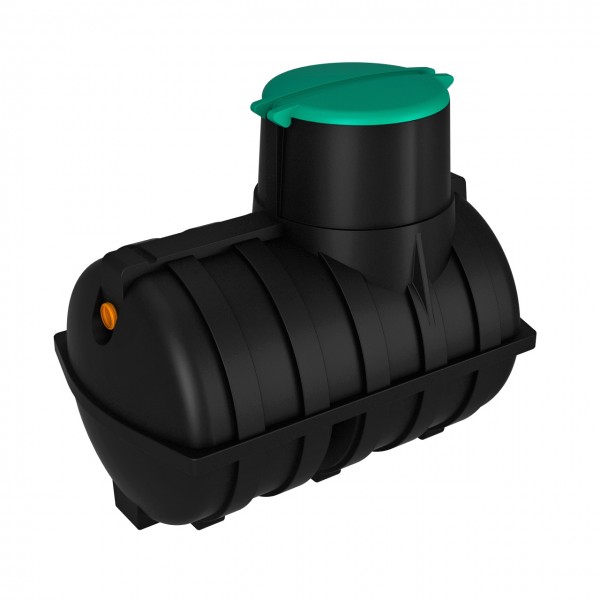 Емкость подземная Rostok U 3 м3 (черный) с входом, с патрубком 110 мм, 