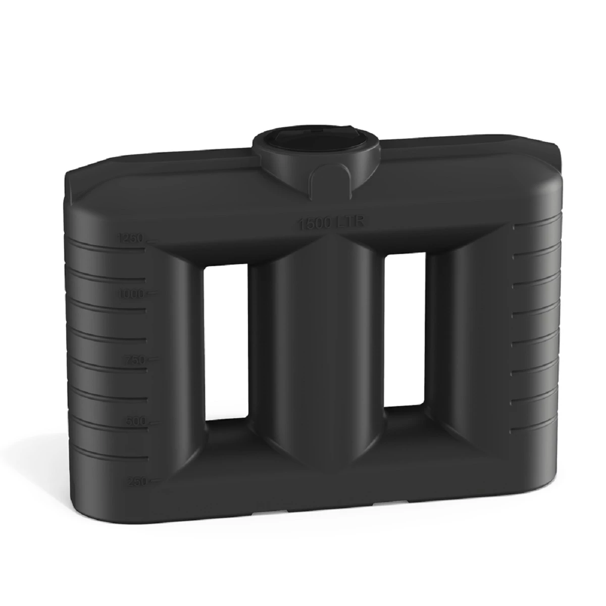 Бак прямоугольный - узкий SN 1500 л (черный) 