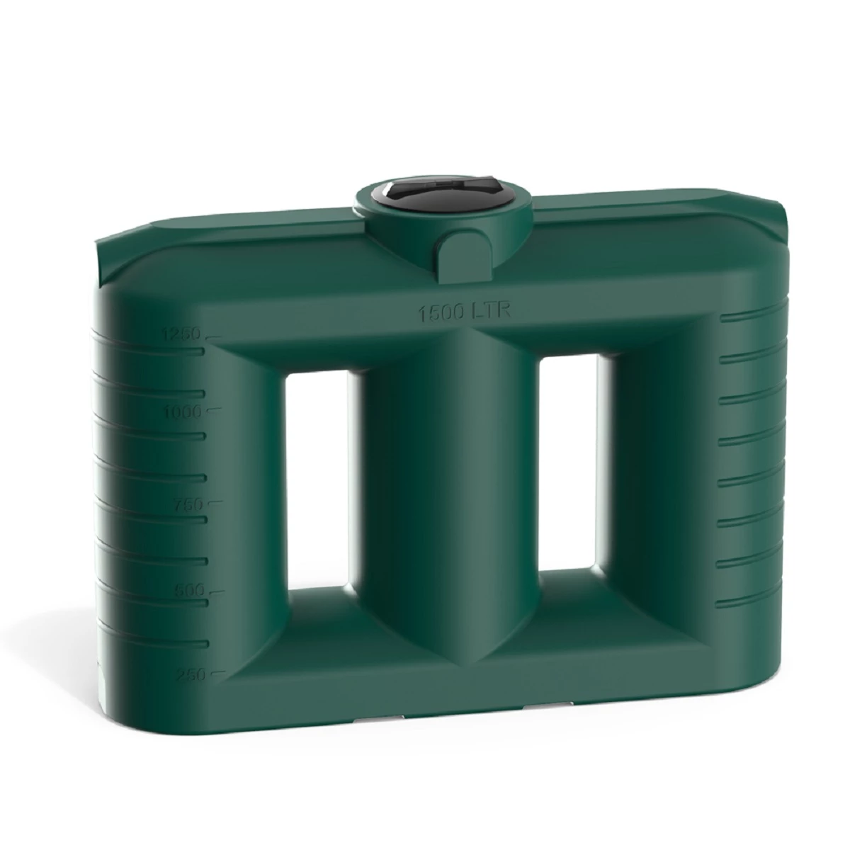 Бак прямоугольный - узкий SN 1500 л (зеленый) 
