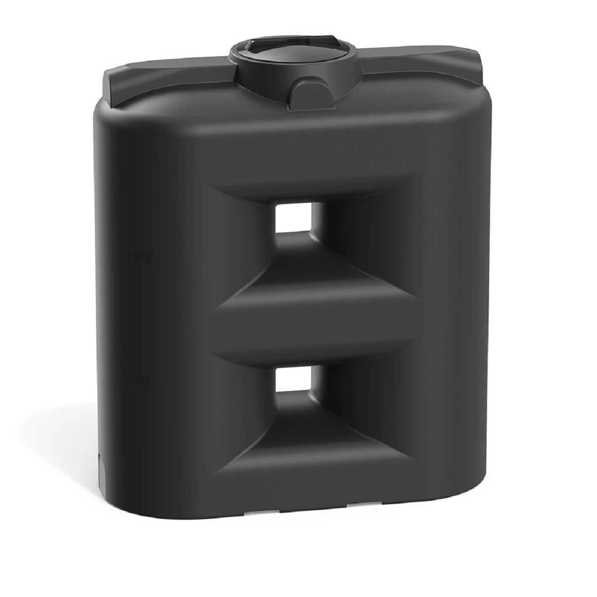 Емкость прямоугольная - узкая SL 1500 л (черный) 