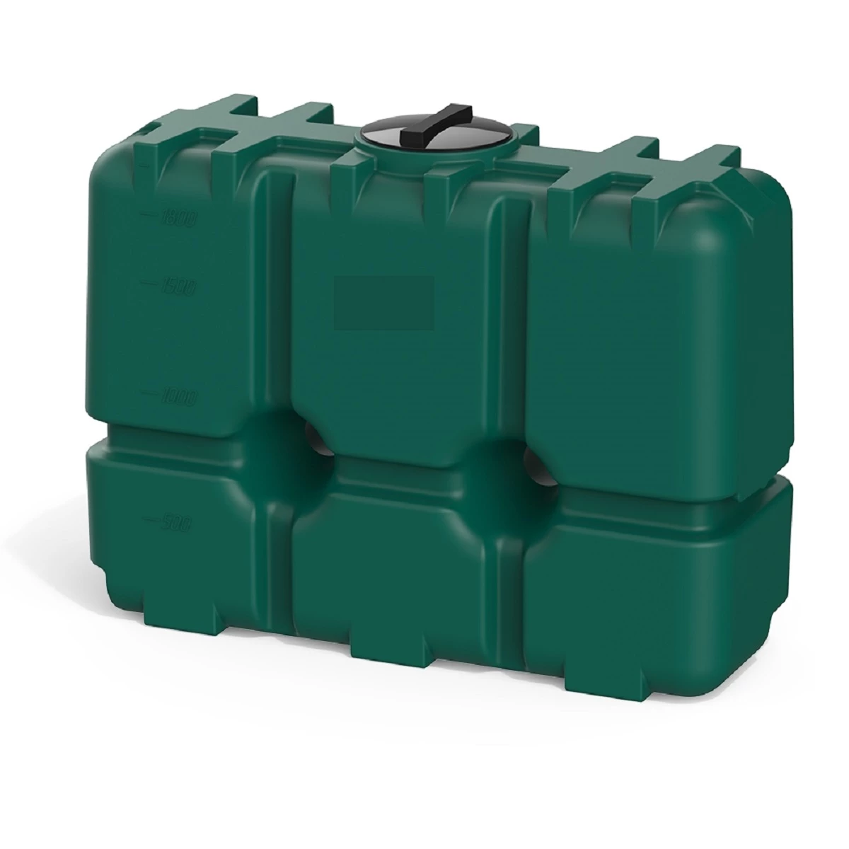 Емкость прямоугольная - вертикальная R 2 м3 (зеленый) 