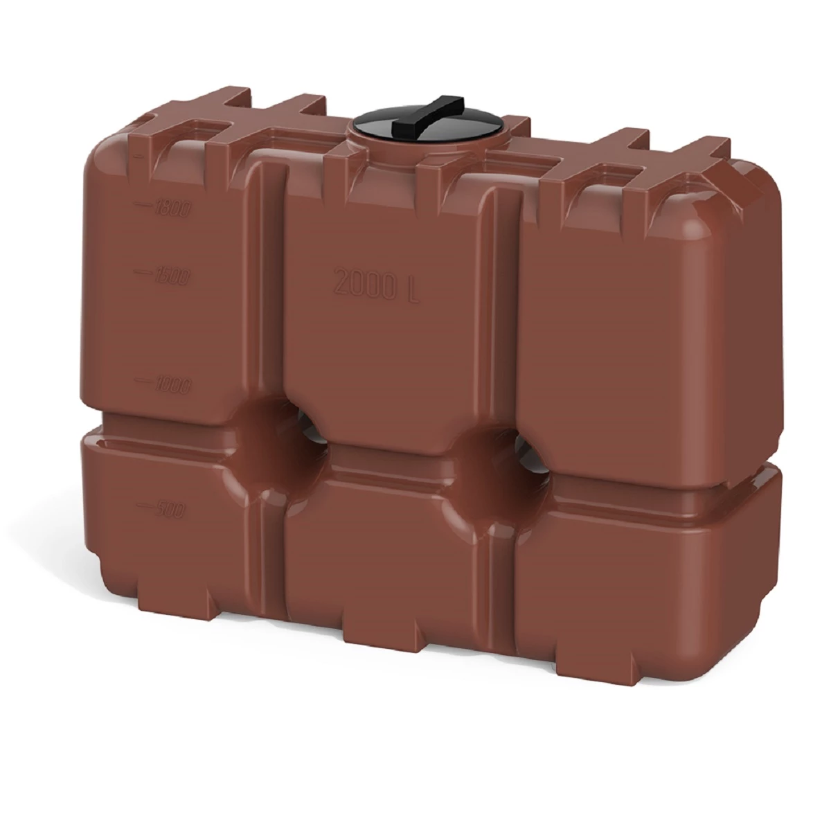 Емкость прямоугольная - вертикальная R 2 м3 (коричневый) 