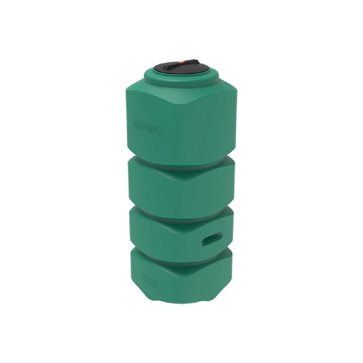 Емкость прямоугольная - вертикальная  L 1м3 (зеленая) 