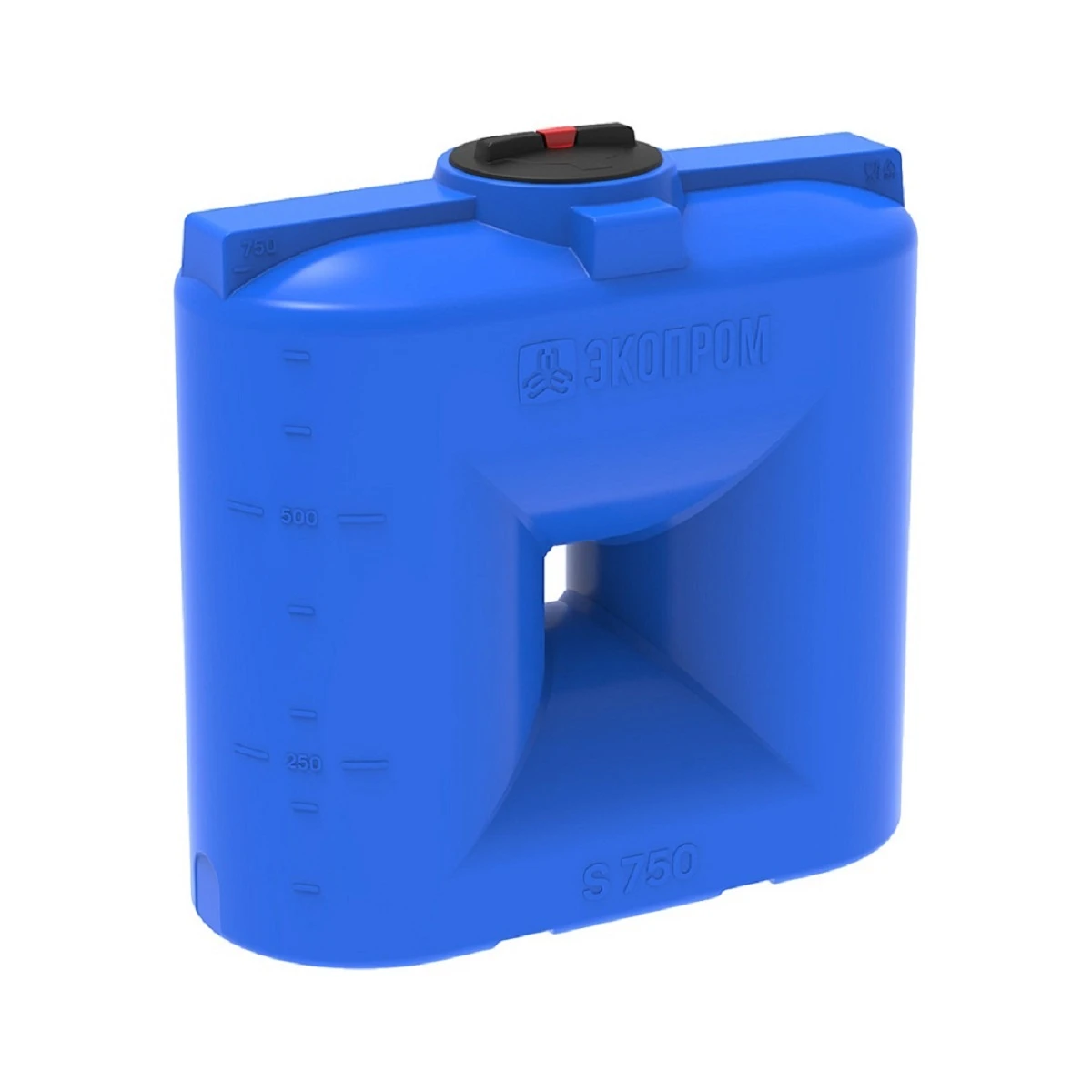 Бак прямоугольный - узкий S 750 л (синяя) 