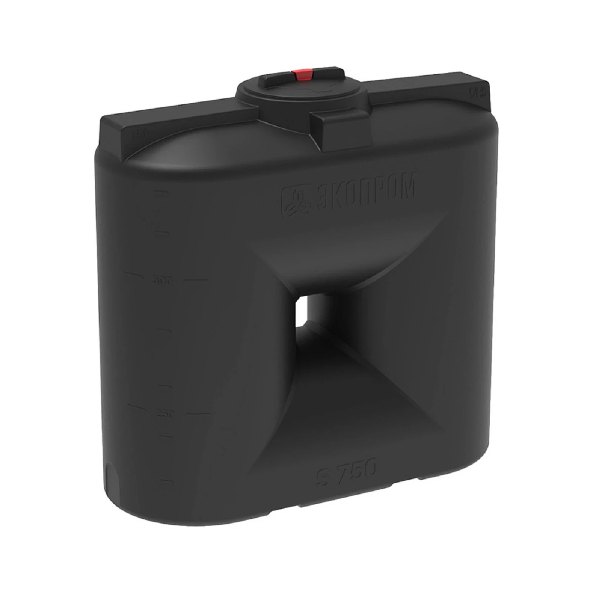 Бак прямоугольный - узкий  S 750л (черная) 