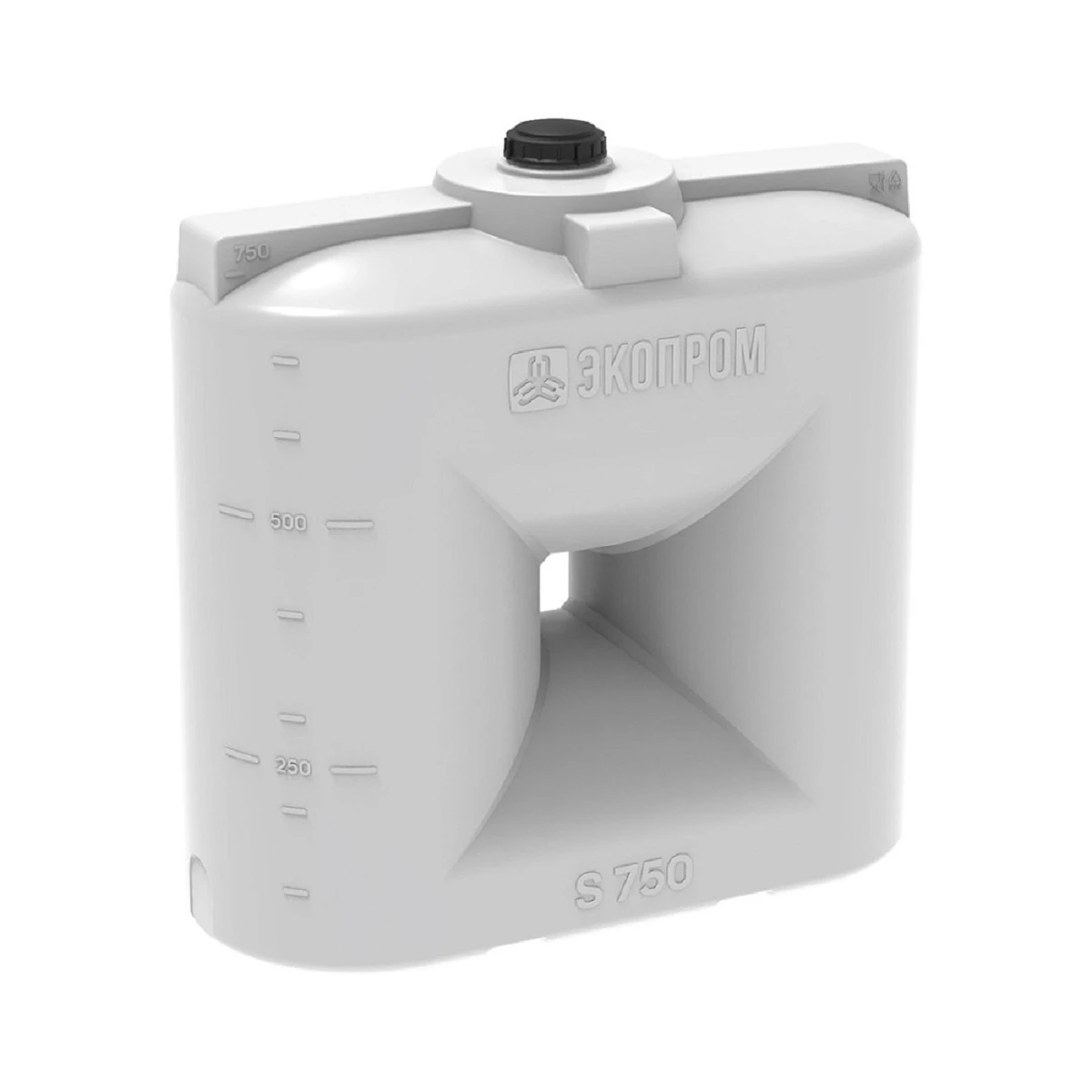 Емкость топливная S 750 л (белая) 