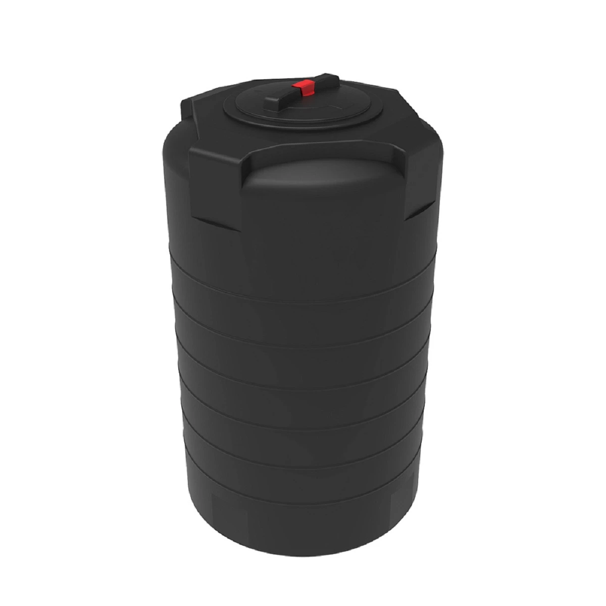 Емкость цилиндрическая - вертикальная T 500л (черная) 