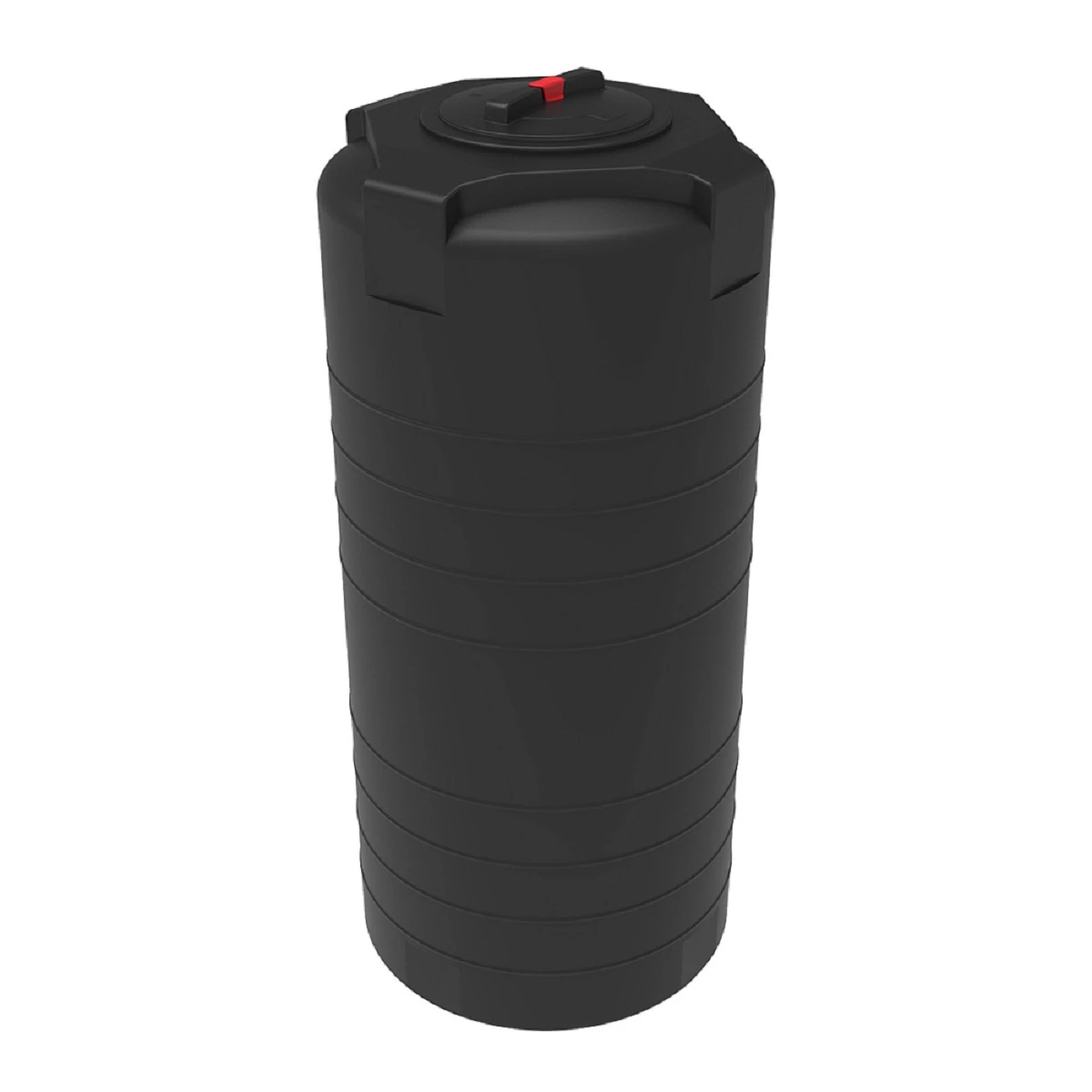 Емкость цилиндрическая - вертикальная T 750л (черная) 