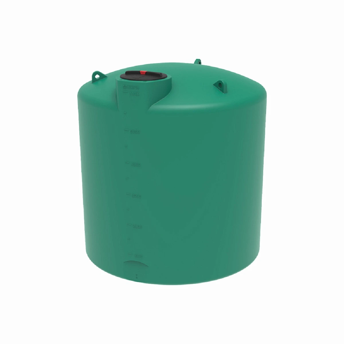 Емкость вертикально-цилиндрическая TRN 6000 л для воды (зеленая) 