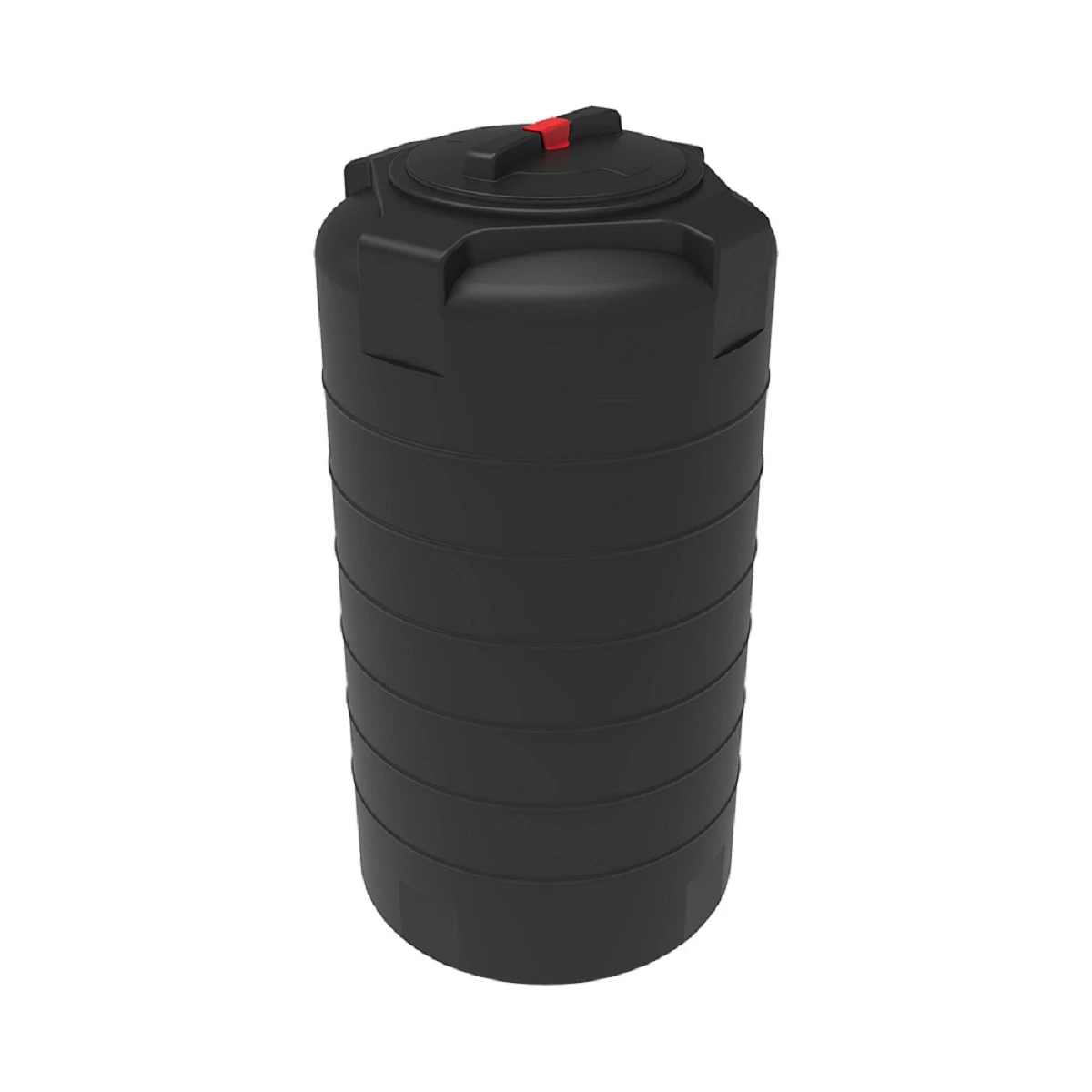 Емкость цилиндрическая - вертикальная T 300л (черный) 