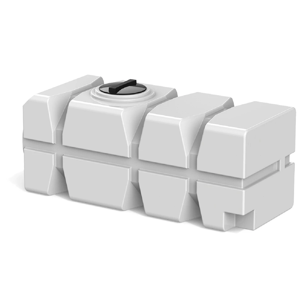 Горизонтальная - прямоугольная емкость FG 1 м3 (белая) 