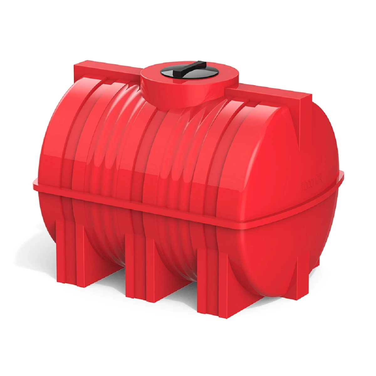 Емкость горизонтально-цилиндрическая G 2 м3 (красный) 