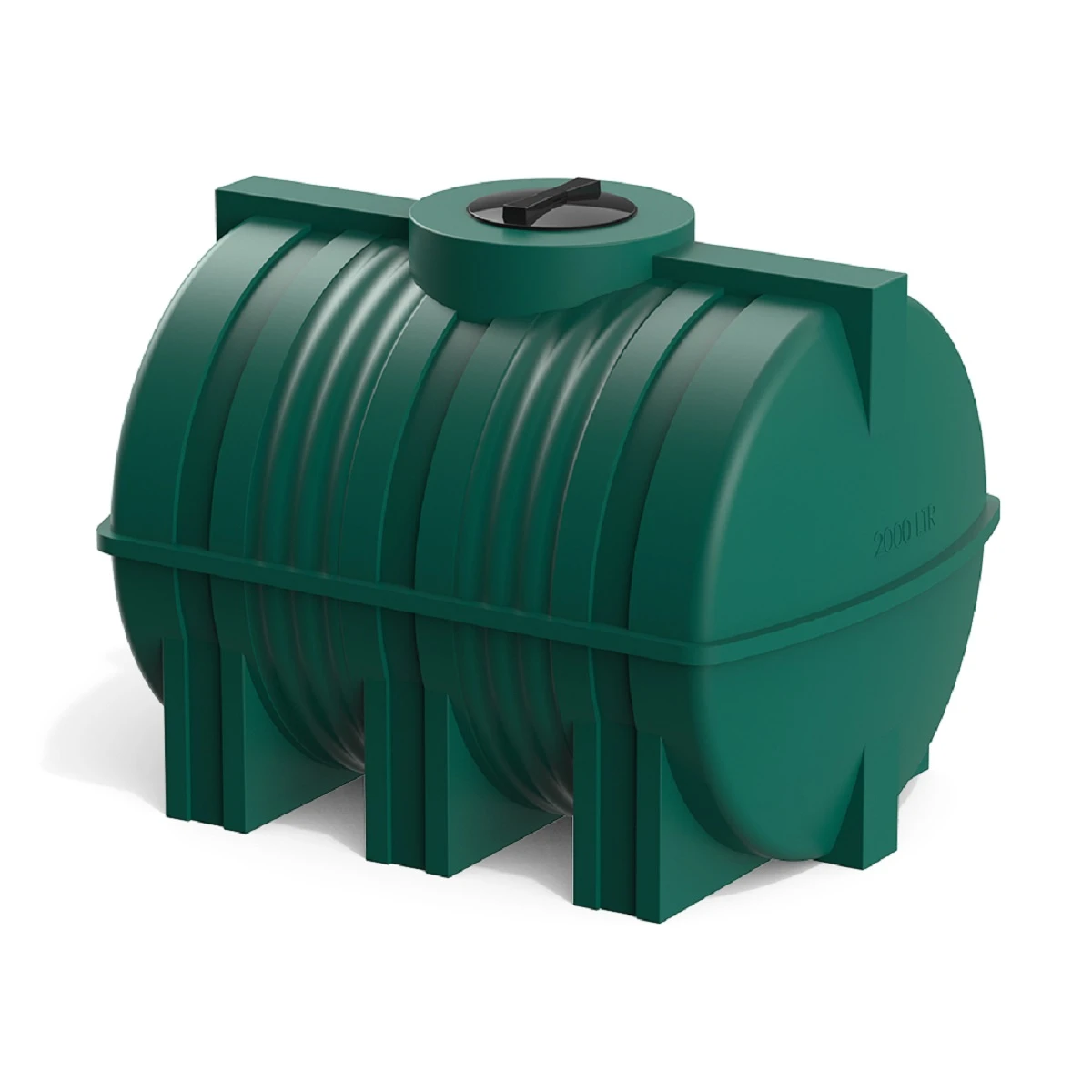 Емкость горизонтальная G 2000 л (зеленый) 