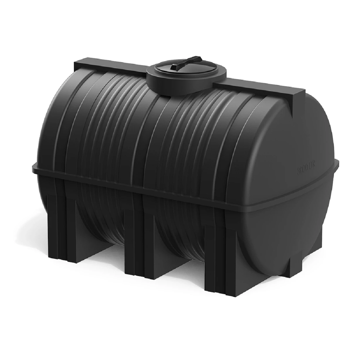 Емкость горизонтально-цилиндрическая G 3000 л (черный) 