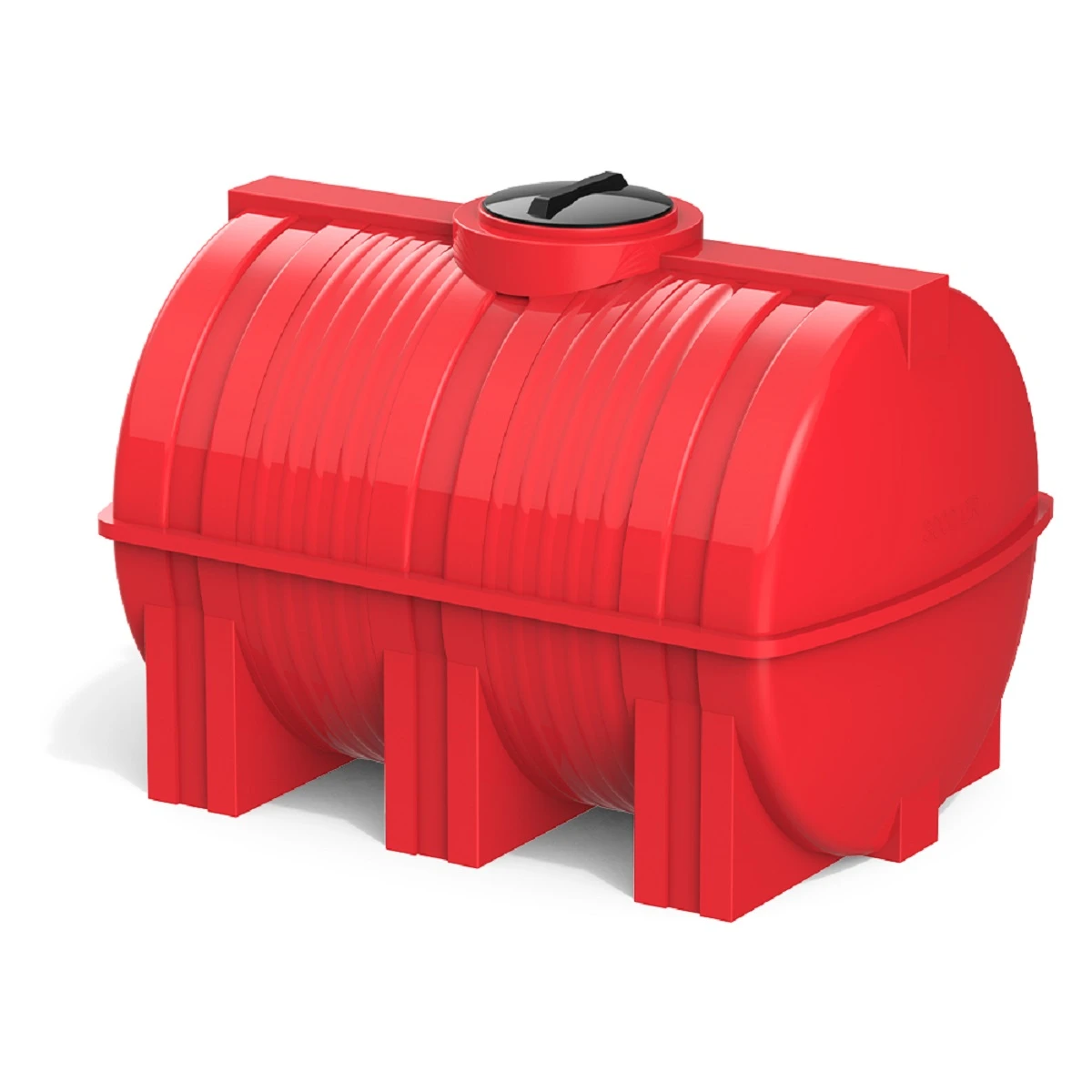 Емкость горизонтально-цилиндрическая G 3000 л для КАС (красный) 