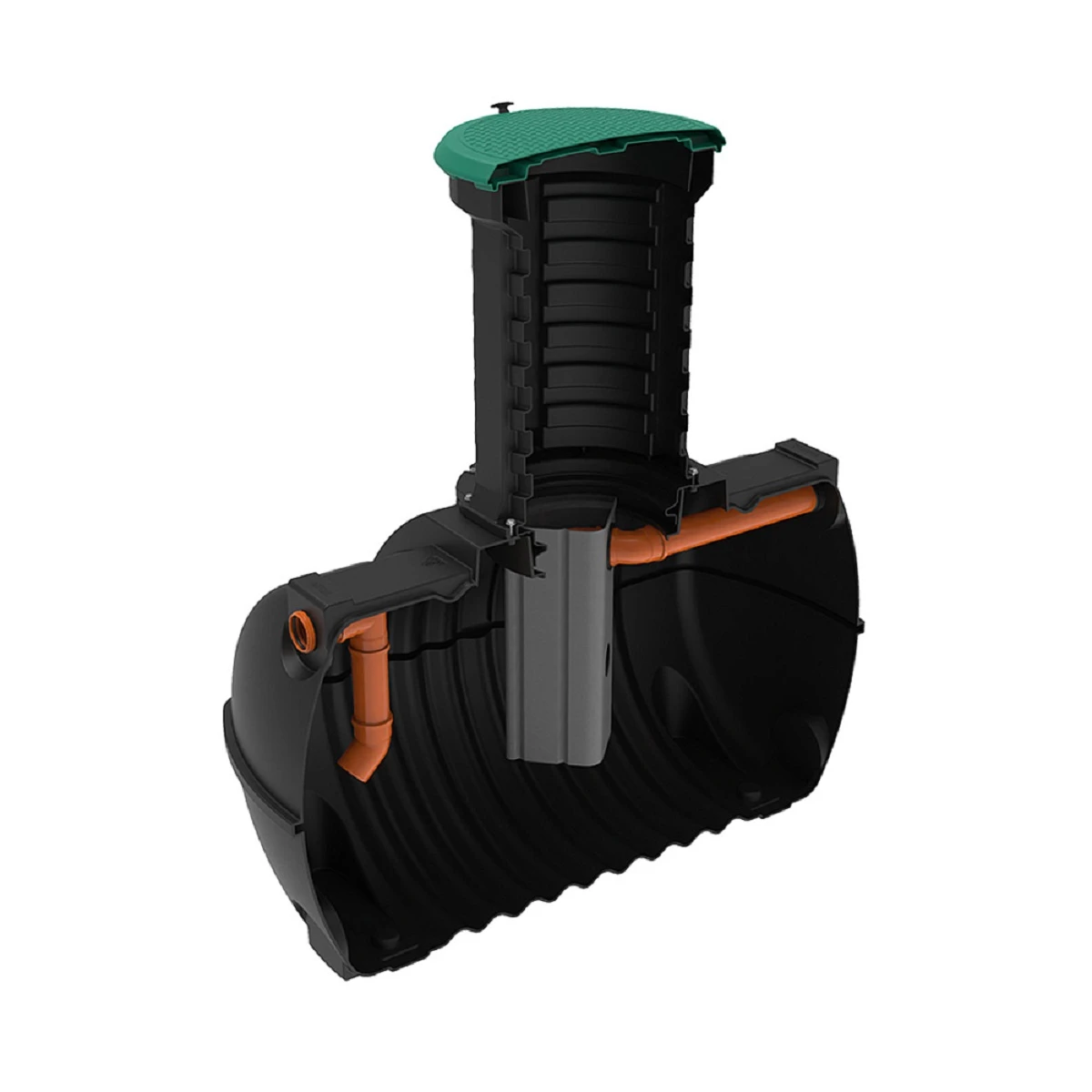 Жироуловитель Rostok G 2.8 м3 МАХ с горловиной 1000 мм с входом и выходом 110 