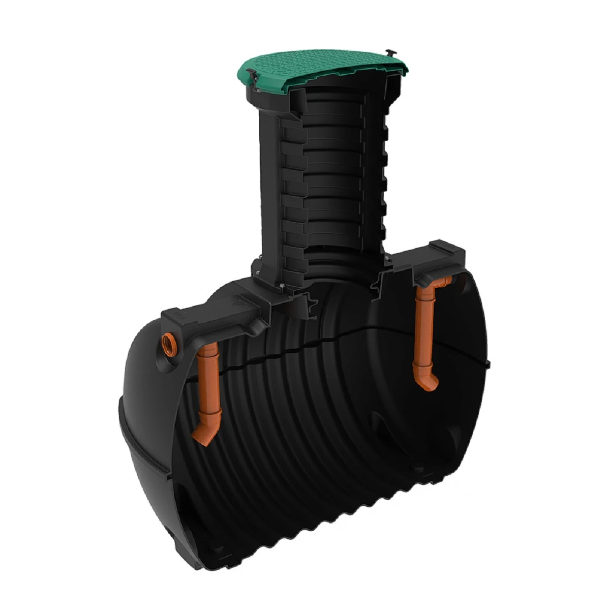 Жироуловитель Rostok G 3.5 м3 с горловиной 1000 мм с входом и выходом 110 