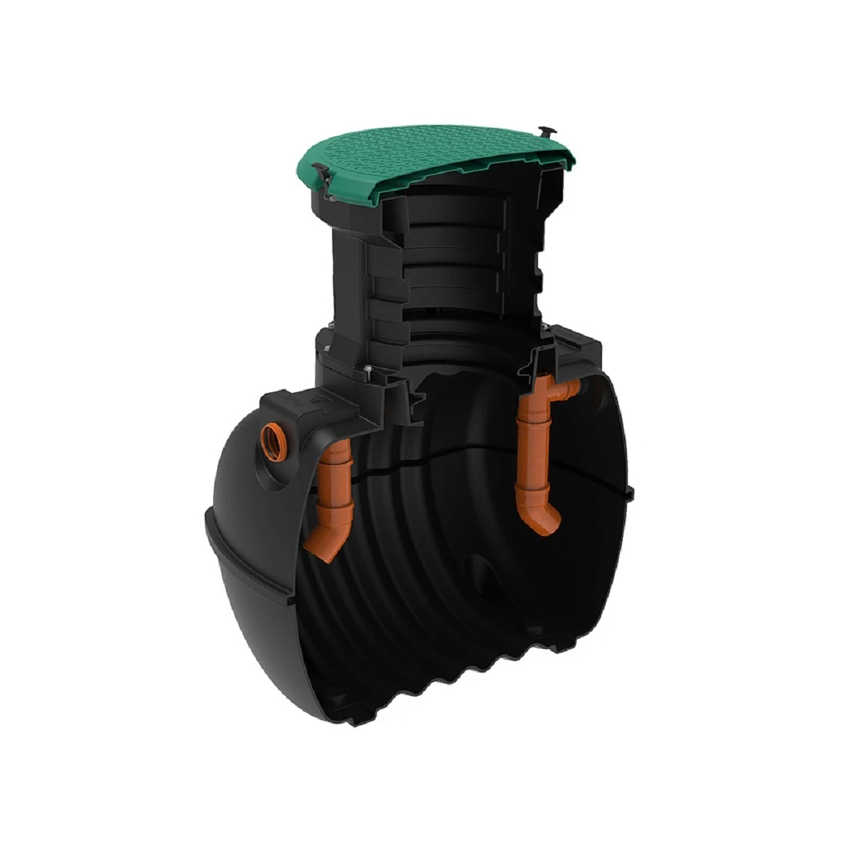 Жироуловитель Rostok G 1.2 м3 с горловиной 600 мм с входом и выходом 110 