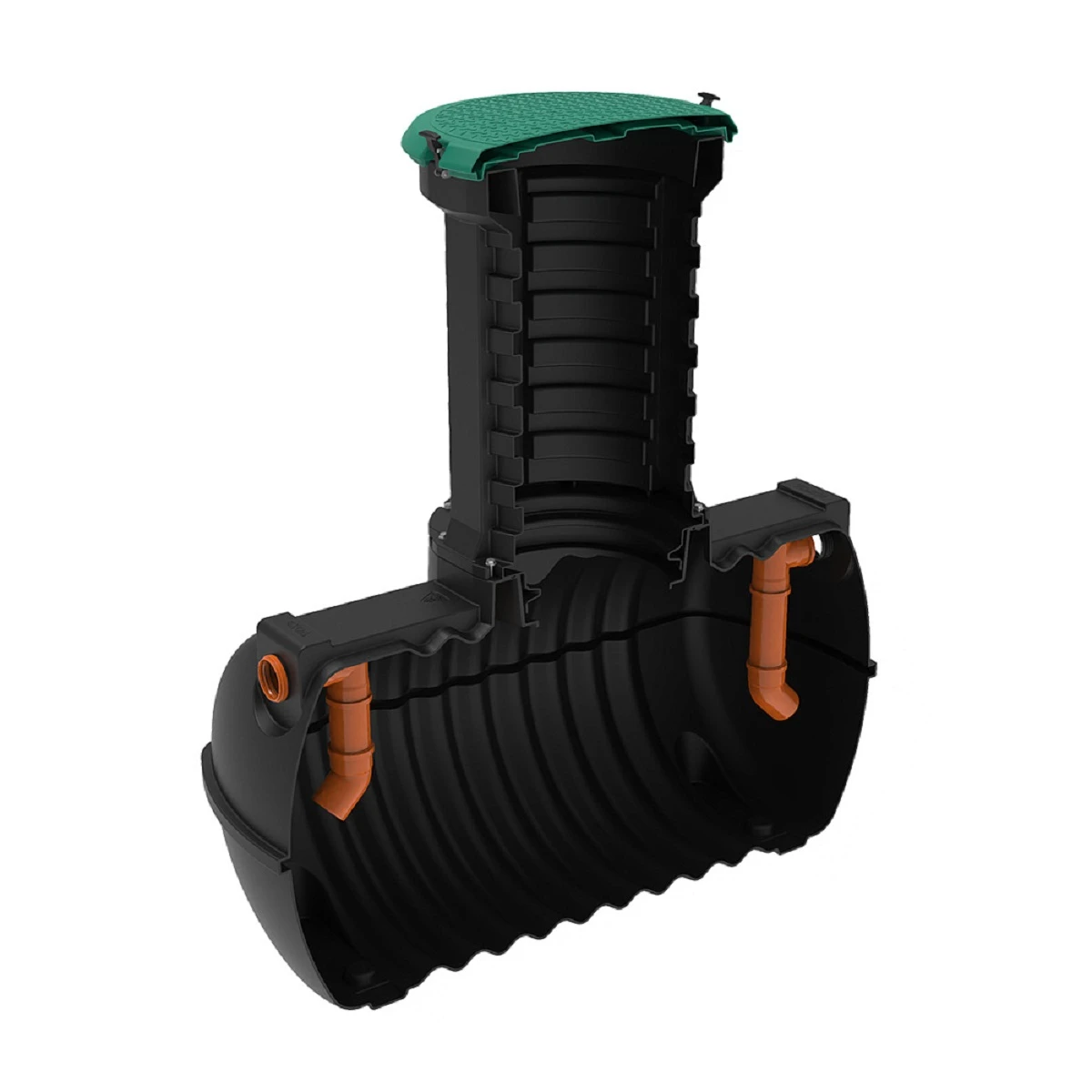 Жироуловитель Rostok G 1.8 м3 с горловиной 1000 мм с входом и выходом 110 