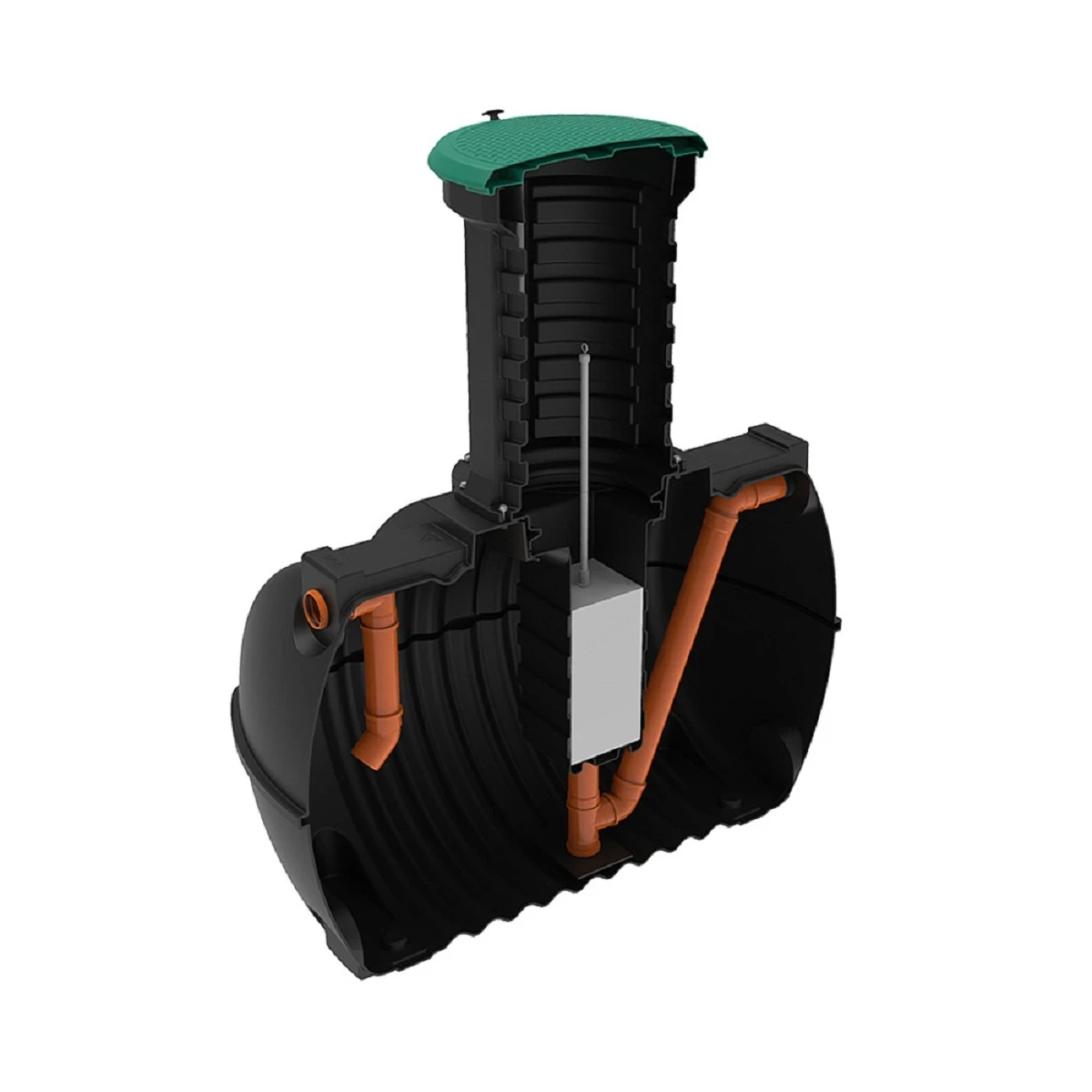 Маслобензоуловитель Rostok G 3.5 м3 с горловиной 1000 мм с входом и выходом 110 