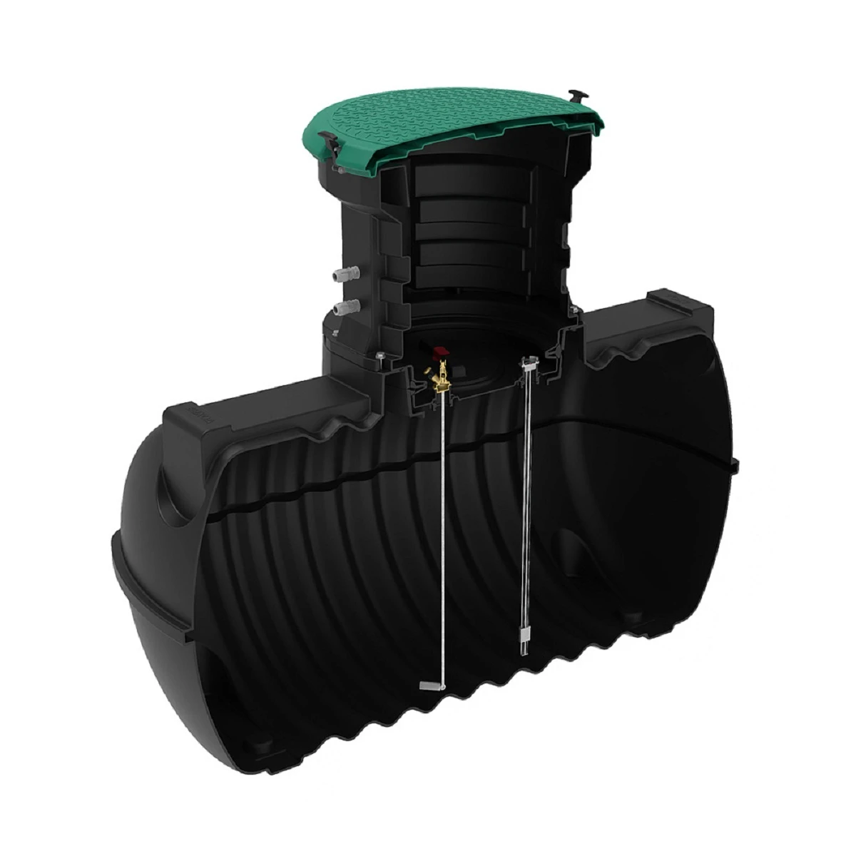 Емкость топливная подземная Rostok G 1.8 м3 с горловиной 600мм 