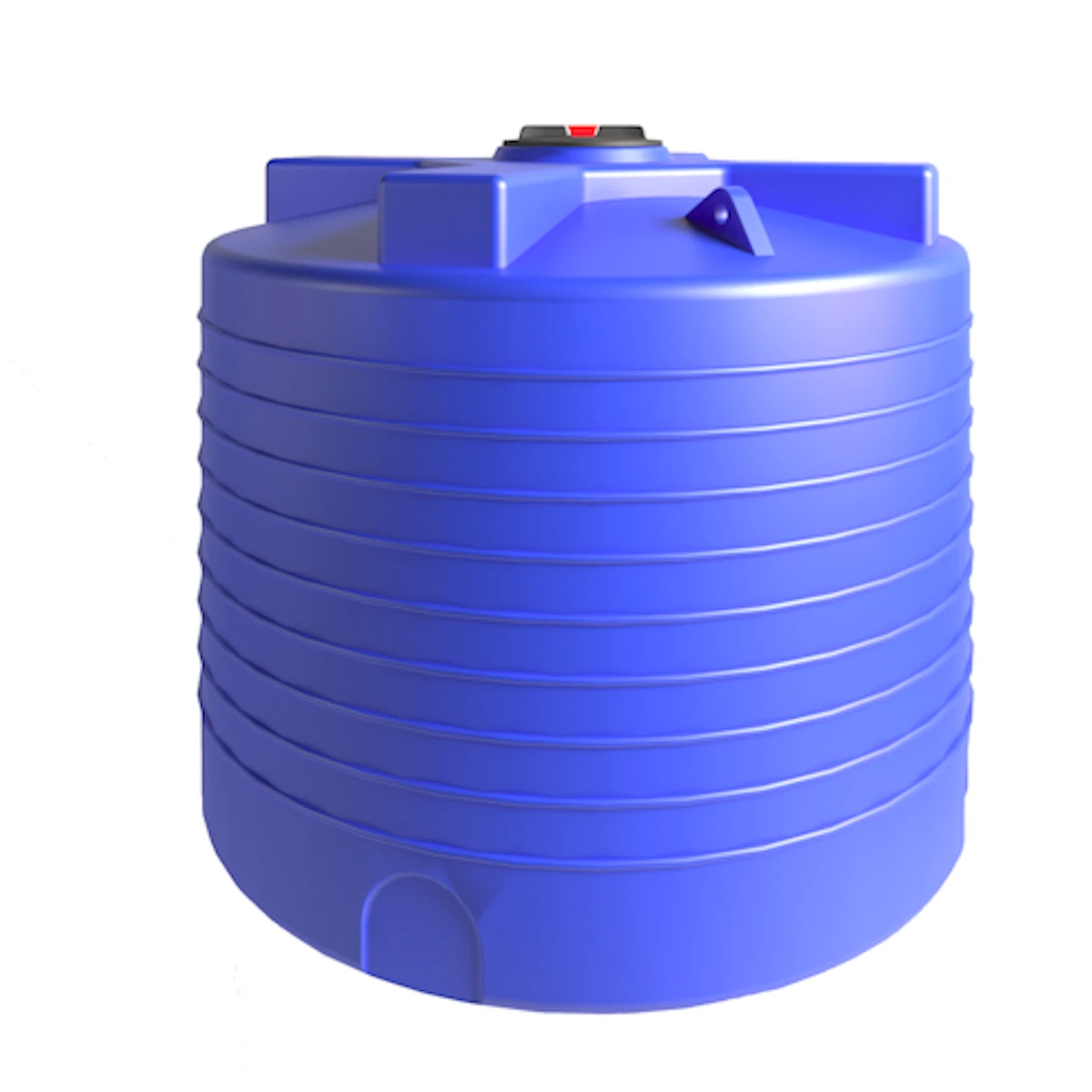 Емкость вертикальная низкая 5000 л (синяя) 