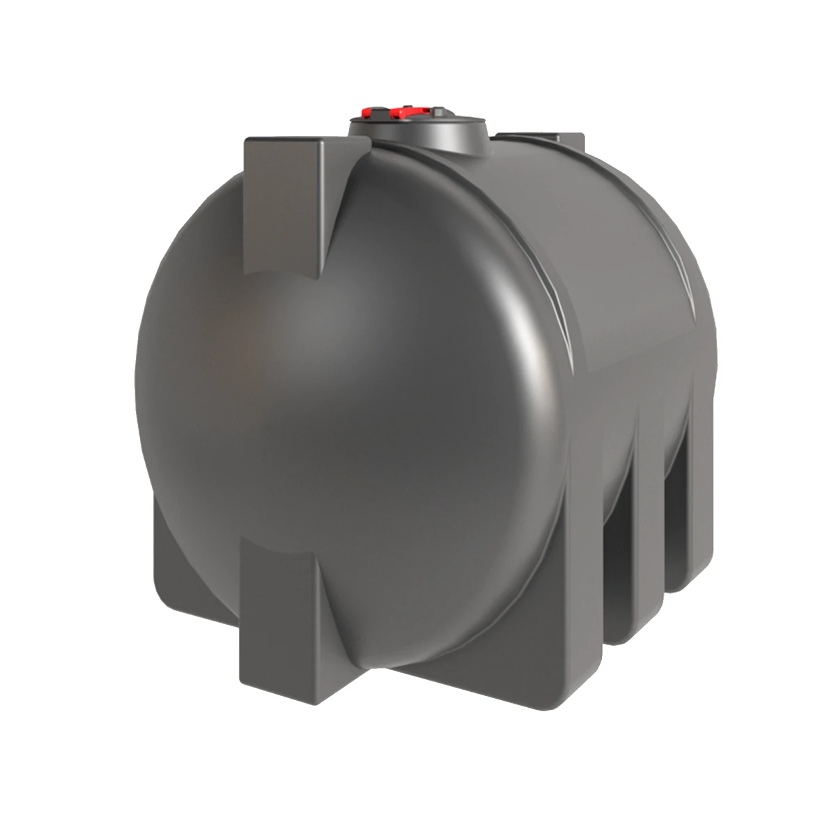 Емкость горизонтальная 3000 л (черная) 