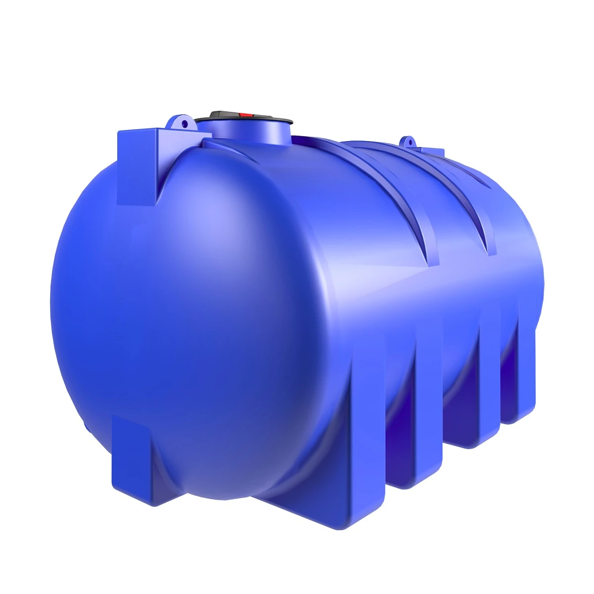 Емкость горизонтальная 8000 л (синяя) 