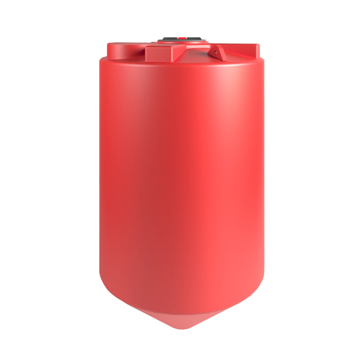 Конусная емкость усиленная 11.5 м3 (красная) с полным сливом 