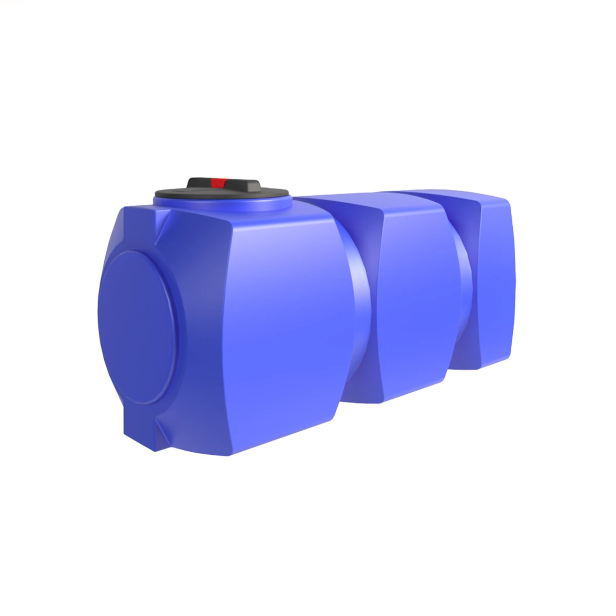 Емкость прямоугольная - горизонтальная 750 л (синяя) 