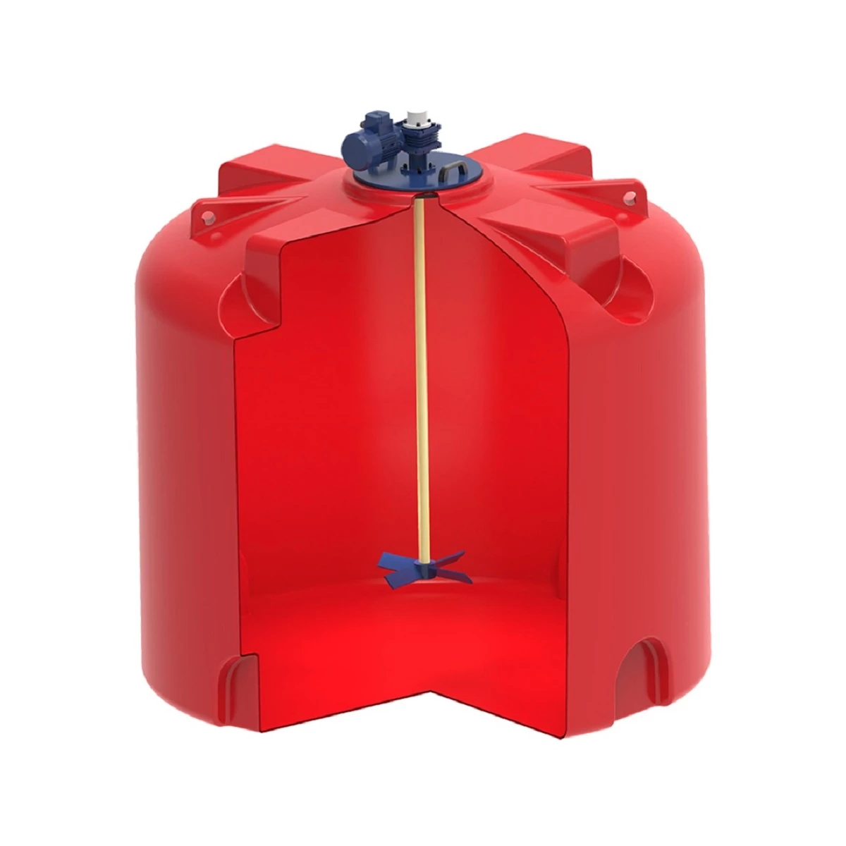 Емкость для КАС TR 5 м3 с лопастной мешалкой для КАС 