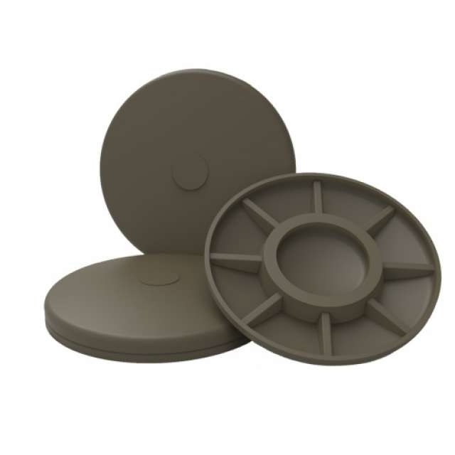 Крышка колодца пластиковая коричневый «Rostok»