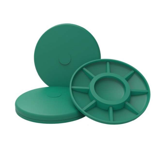 Крышка колодца пластиковая зеленая 